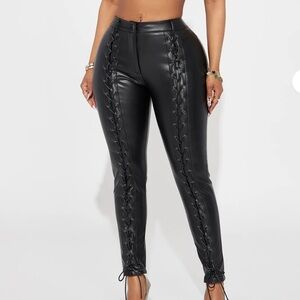 NWT - Seeking Pleasure Faux Leather Skinny Pant FASHION NOVA